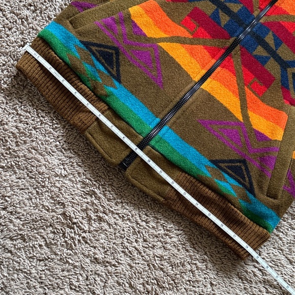 Pendleton Multicolor Geometric Zip-Up Sweater Jacket - Picture 6 of 7